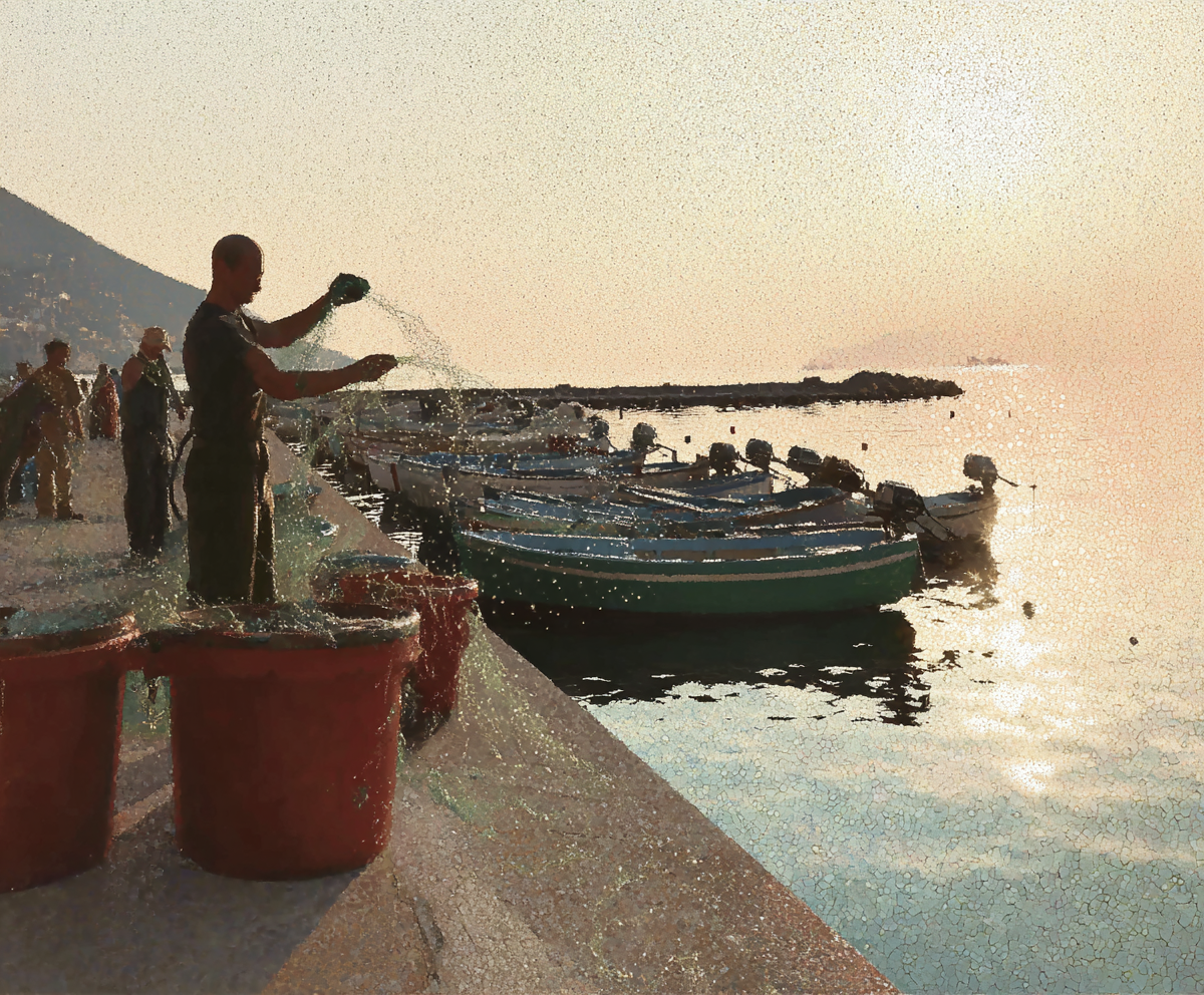 Fishing Twilight — AI-generated artwork